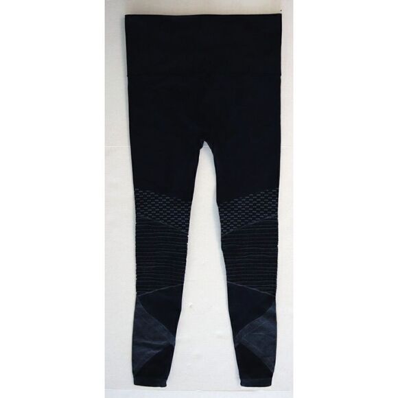 Spanx 50200R Women Sz S Indigo Sky Blue Seamless Moto Tummy Control Leggings - Picture 4 of 9